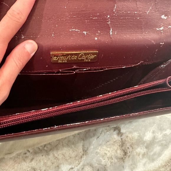 INSANE vintage Cartier bag shoulder bag with chain dust bag authenticity card - Picture 9 of 12